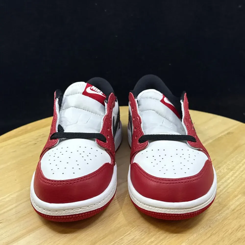 Nike Air Jordan Kids 1 Low Size 2.5y Chicago HQ6996-600 Red White Black New